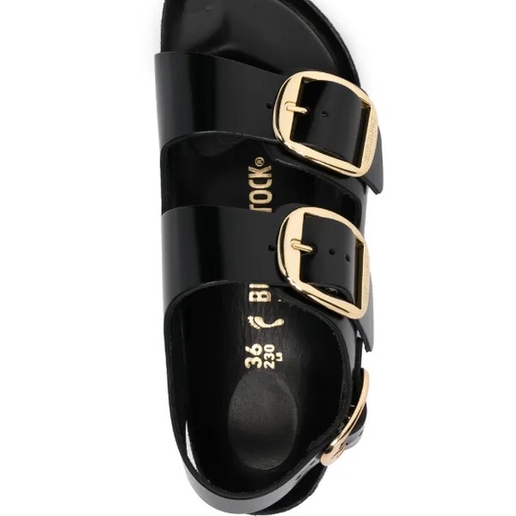 Birkenstock Milano Big Buckle High Shine Black 39 EUR WOMENS - Picture 5 of 5